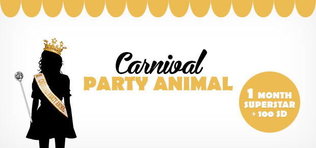 Seja o PARTY ANIMAL DO CARNAVAL NO STARDOLL 2018!
