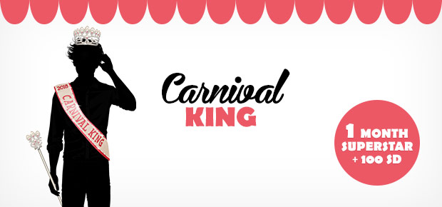 Seja o REI DO CARNAVAL NO STARDOLL 2018!