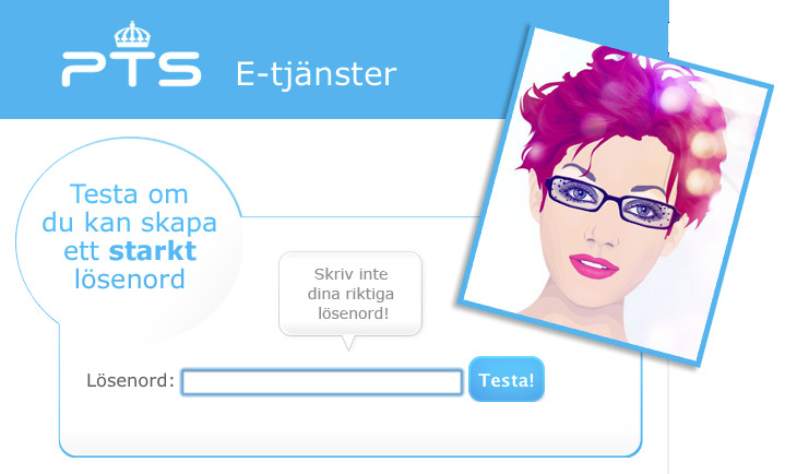 Testa hur s&auml;kert ditt l&ouml;senord &auml;r